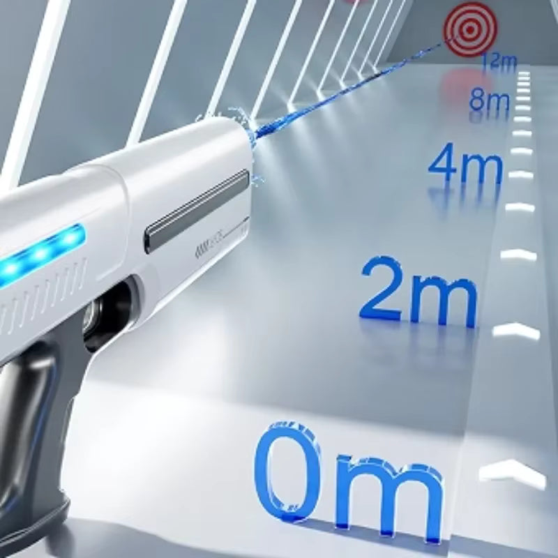 Pistolets à eau électriques pour Enfants et adultes, jet puissant, aspiration automatique, jouets d'été pour la plage.